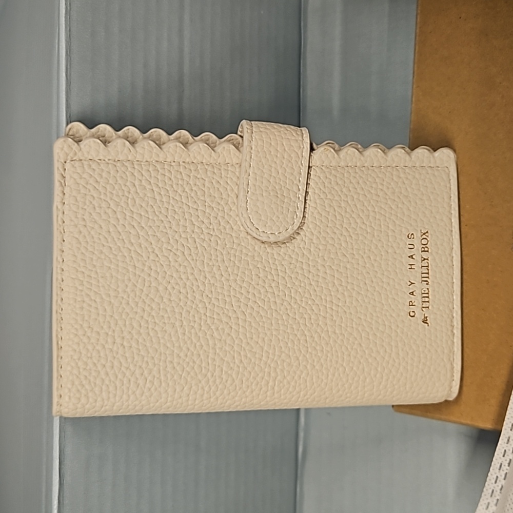 Gray Haus Cream Passport Wallet